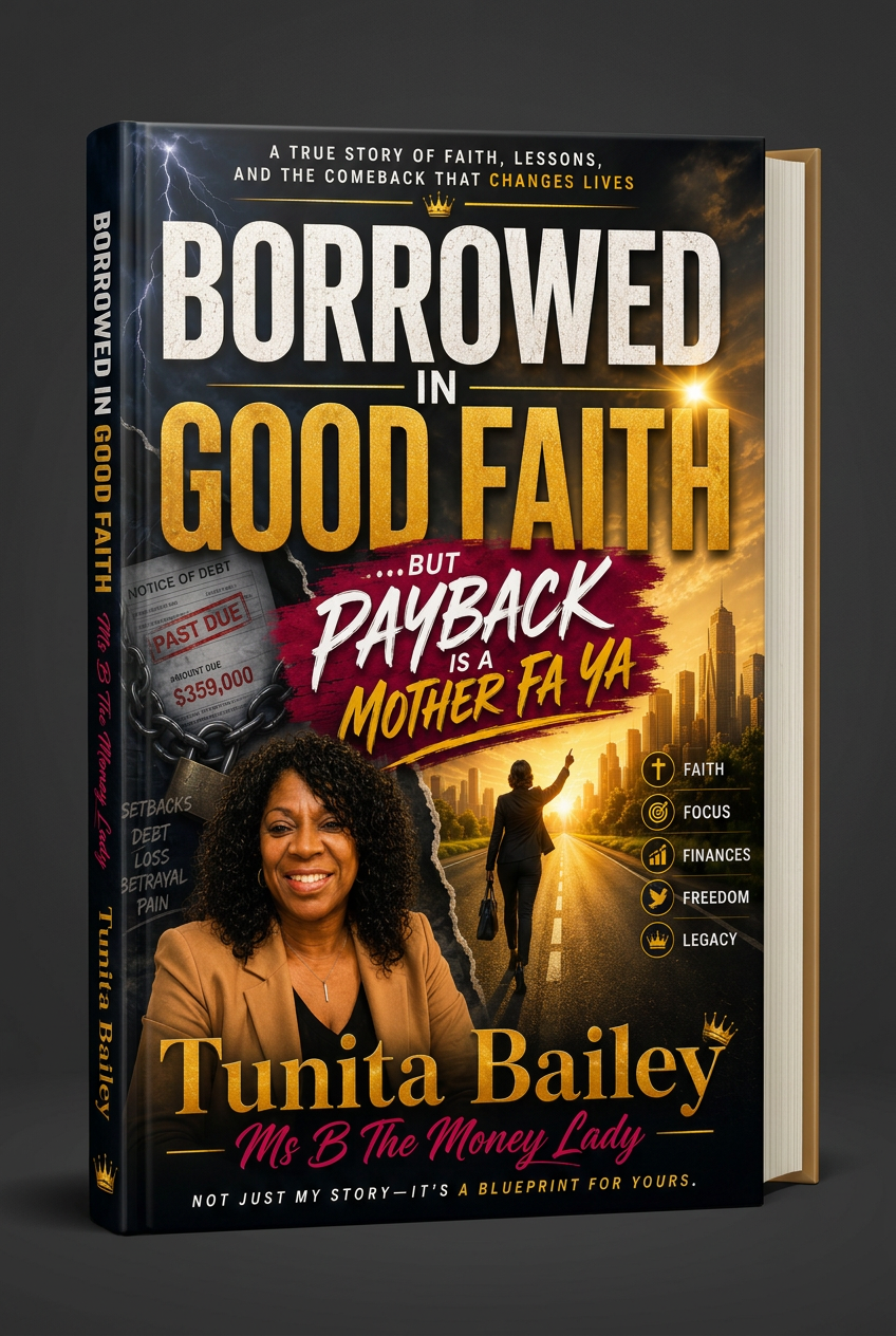 Borrowed in Good Faith hardcover mockup